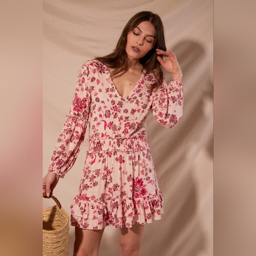 Poupette st.barth Floral mini dress